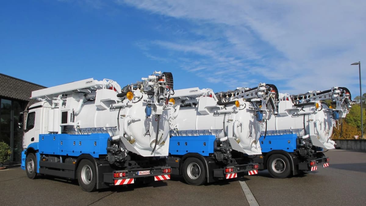 Wielofunkcyjne pojazdy do ciśnieniowego czyszczenia kanalizacji